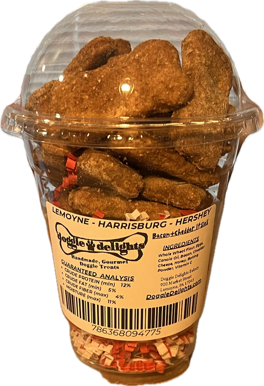 Bacon Cheddar Pup Cups dog treats, 20ct