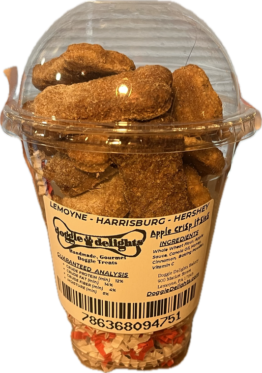 Apple Crisp Pup Cups dog treats, 20ct