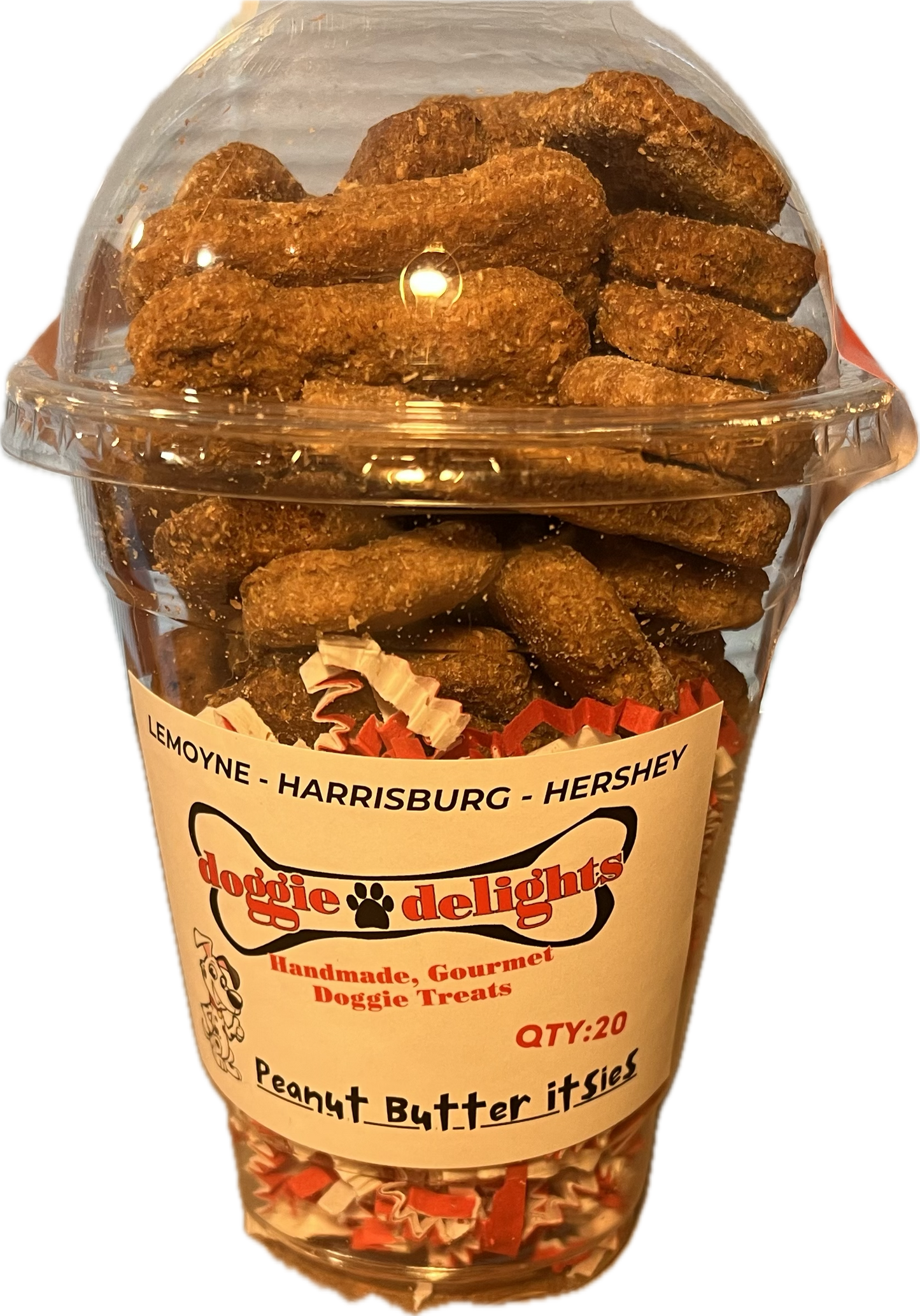 Peanut Butter Pup Cups dog treats, 20ct