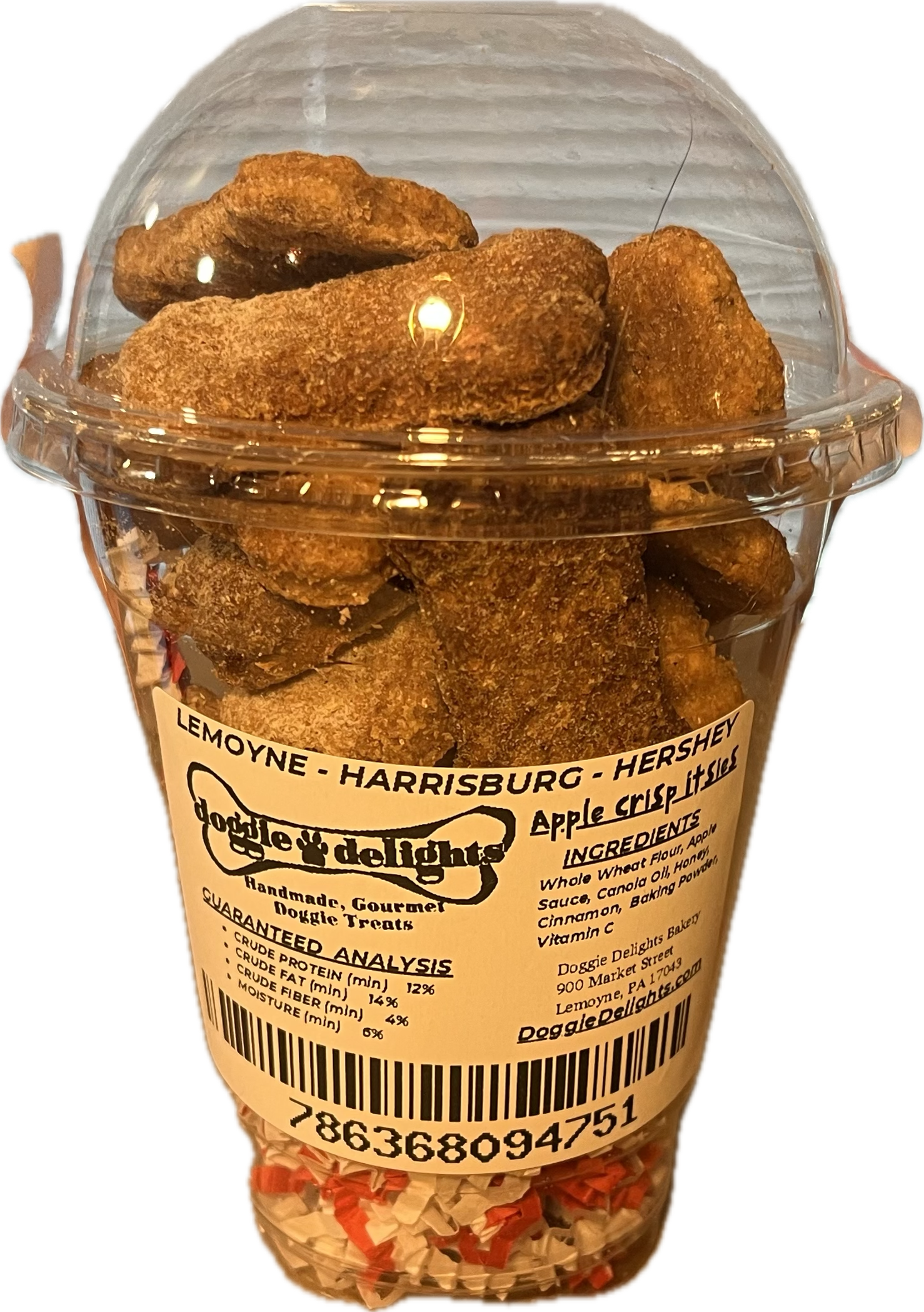 Apple Crisp Pup Cups dog treats, 20ct